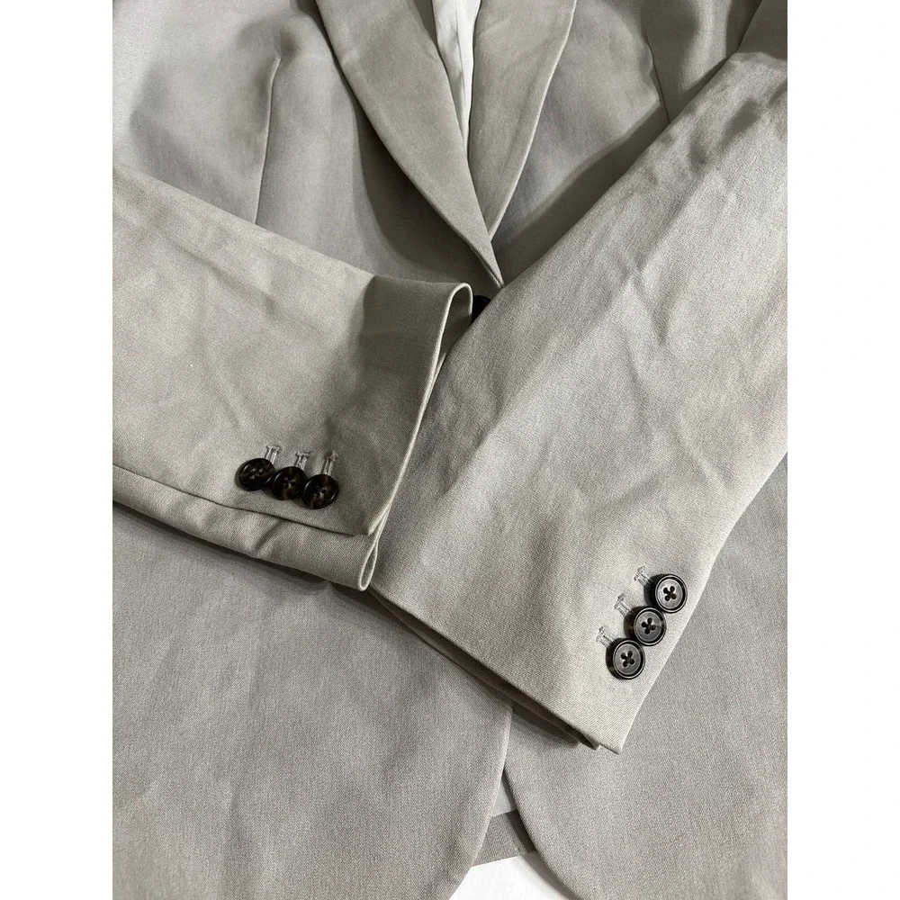 J.Crew Men's Light Gray one Button Blazer (No size Tag) AS IS